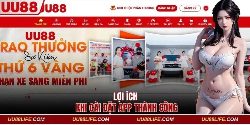 Lợi ích người chơi nhận được khi cài đặt app thành công